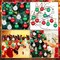 12 Pcs Christmas Ball Ornaments - 2.4 Inch (Red Green White)